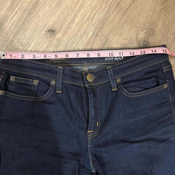 J. CREW Toothpick Dark Wash Skinny Jeans Women’s Sz 29 Cotton Blend Stretch - Picture 5 of 9